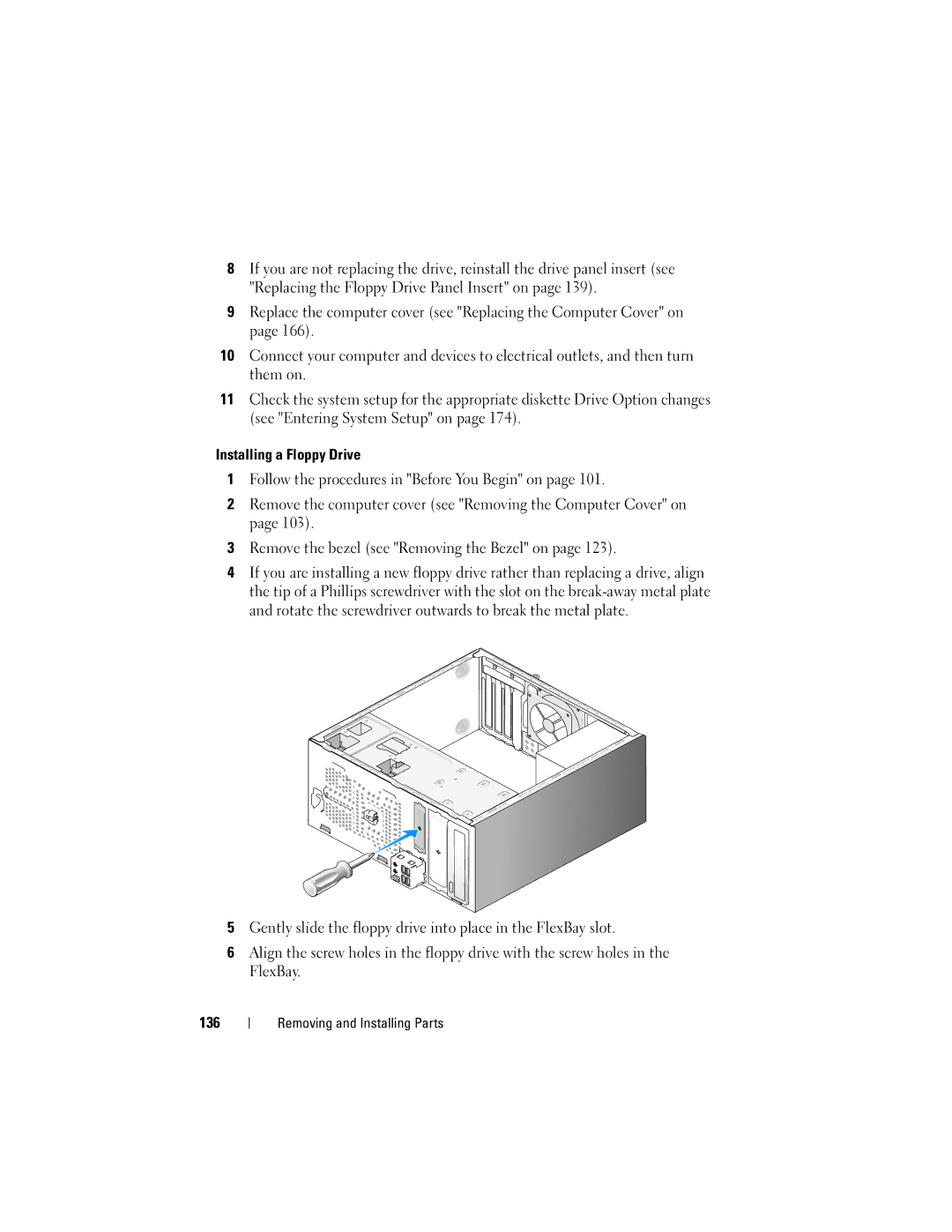 Dell 200 owner manual Removing and Installing Parts 