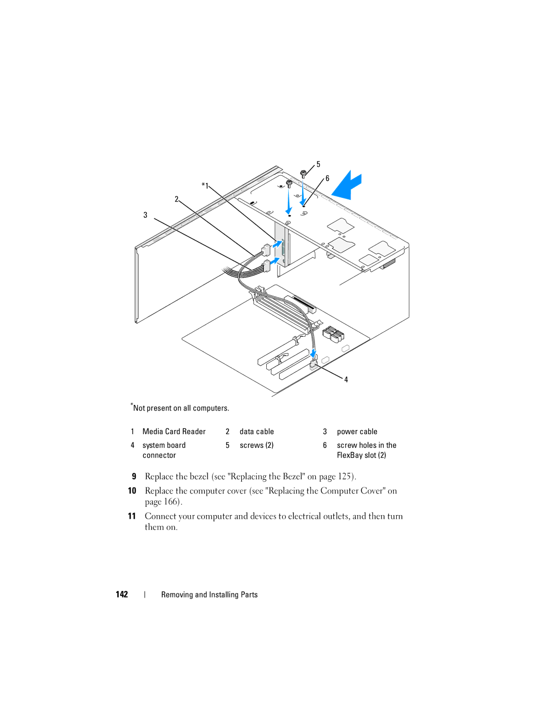 Dell 200 owner manual Connector FlexBay slot 