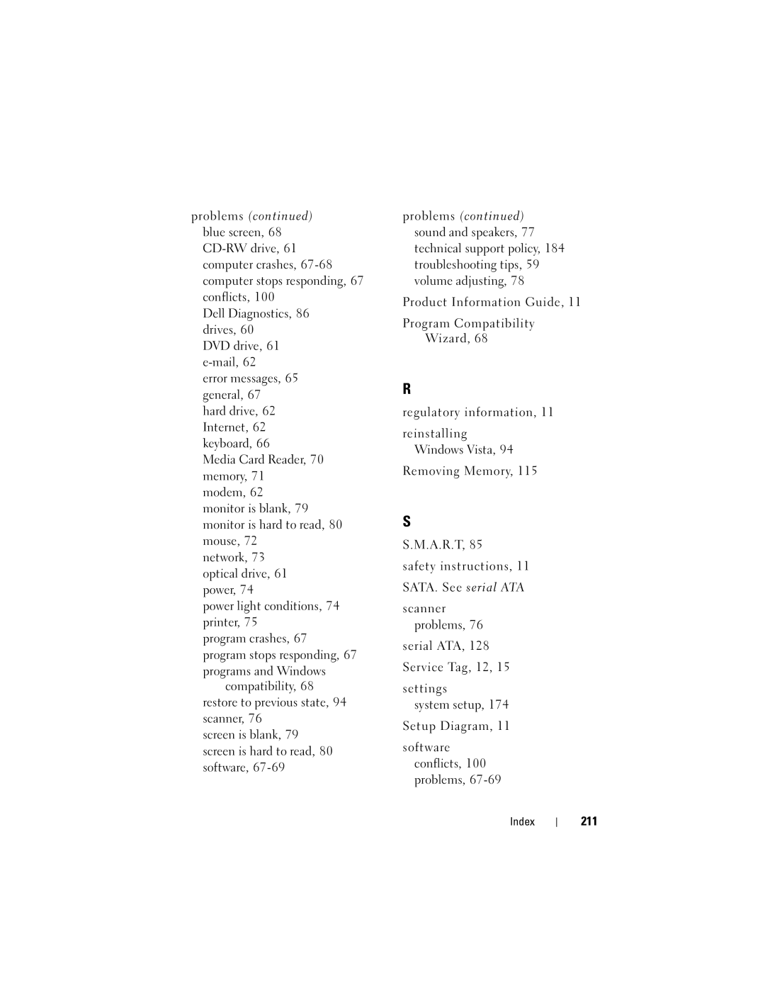 Dell 200 owner manual 211 