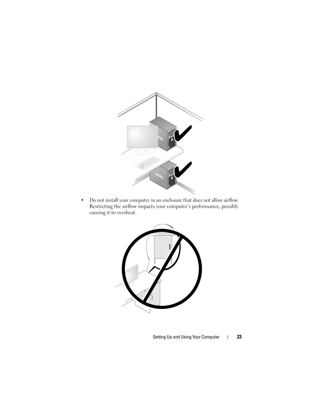 Dell 200 owner manual Setting Up and Using Your Computer 