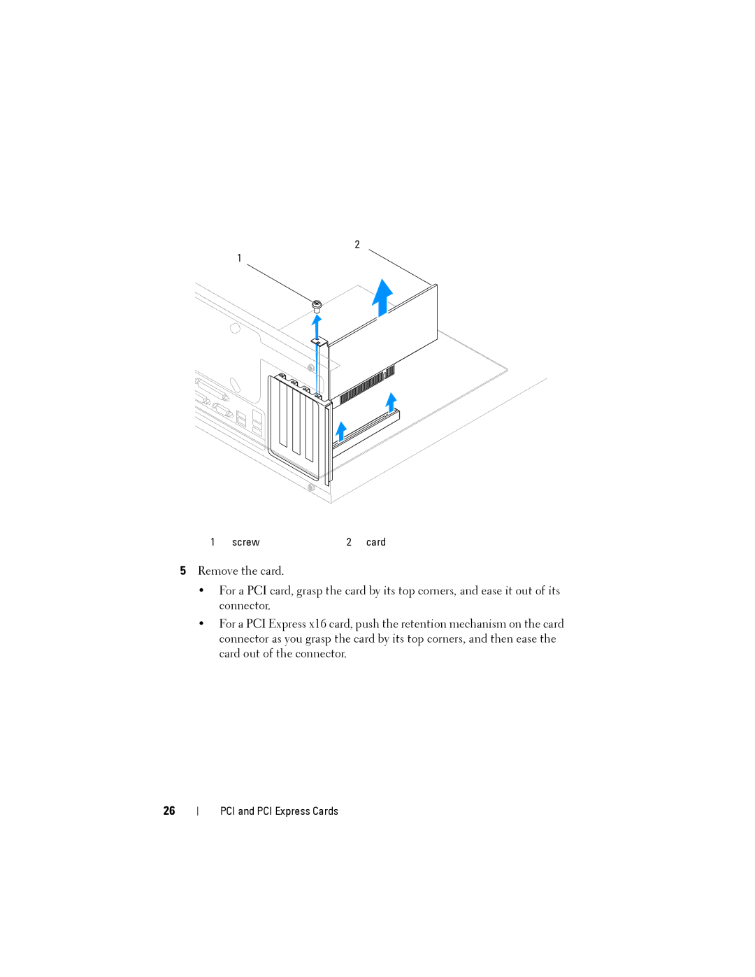 Dell 2010 service manual Screw Card 