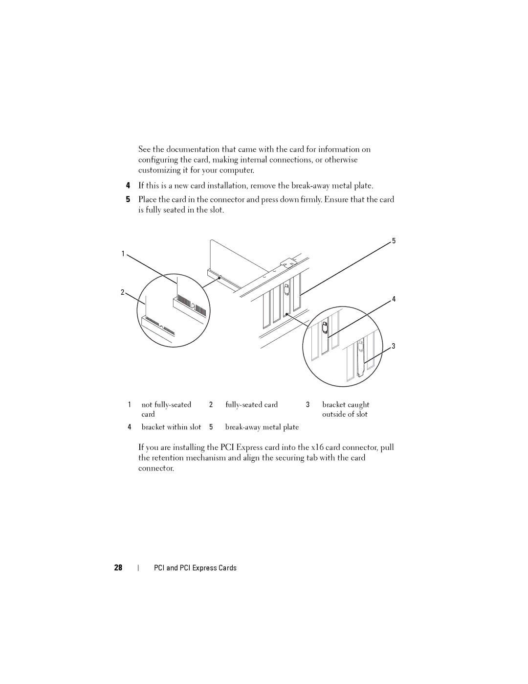 Dell 2010 service manual PCI and PCI Express Cards 