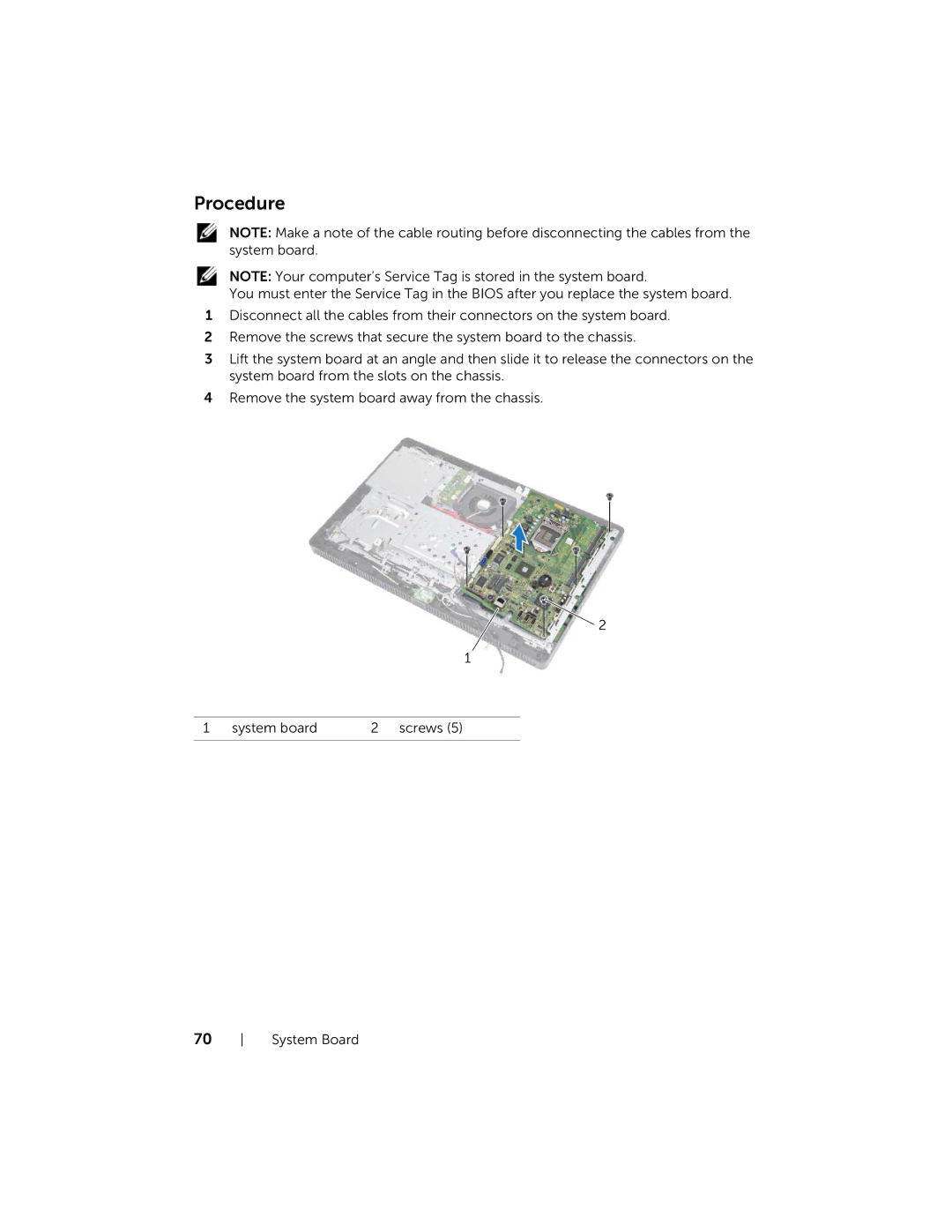 Dell 2020, W06B owner manual Procedure 