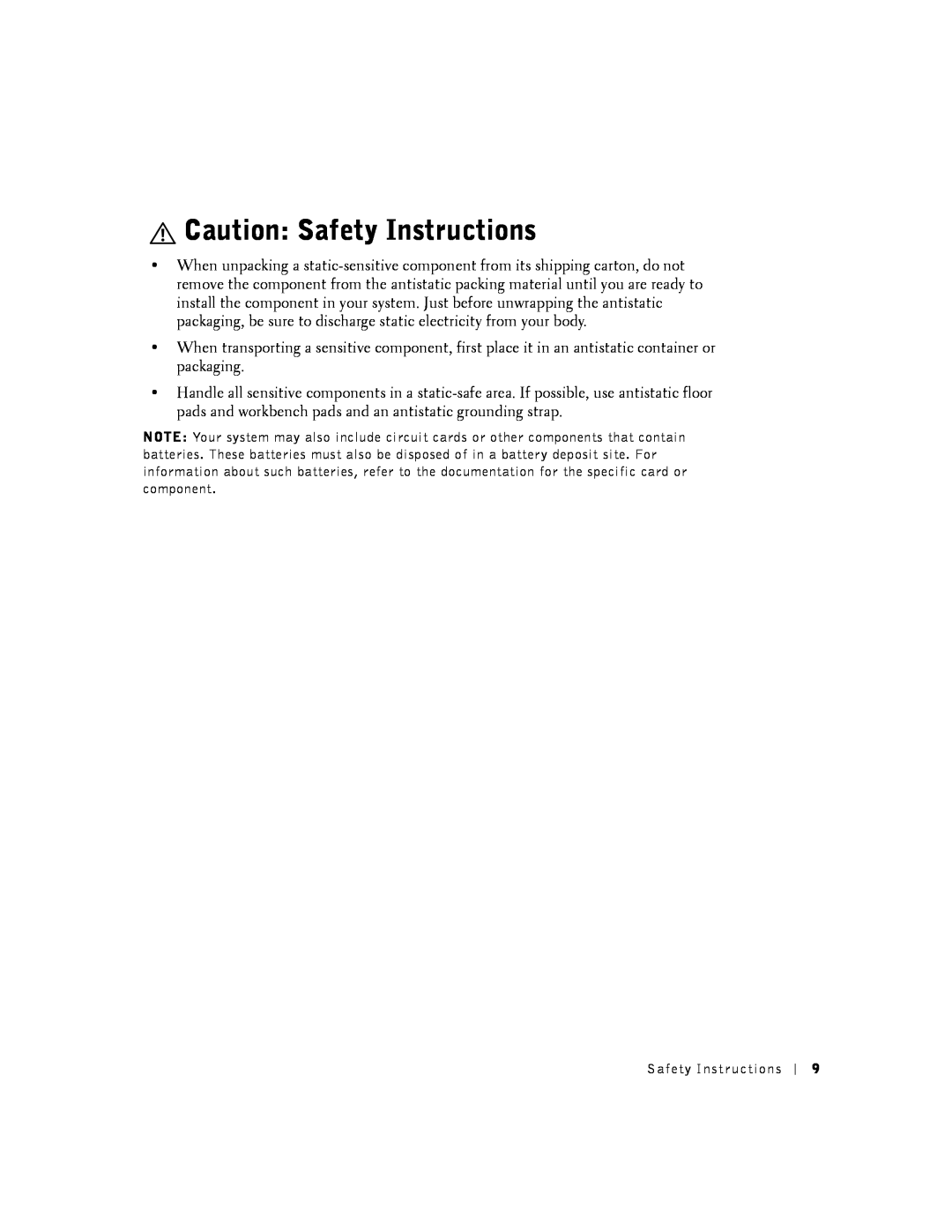 Dell 2016, 2024 manual Caution Safety Instructions 