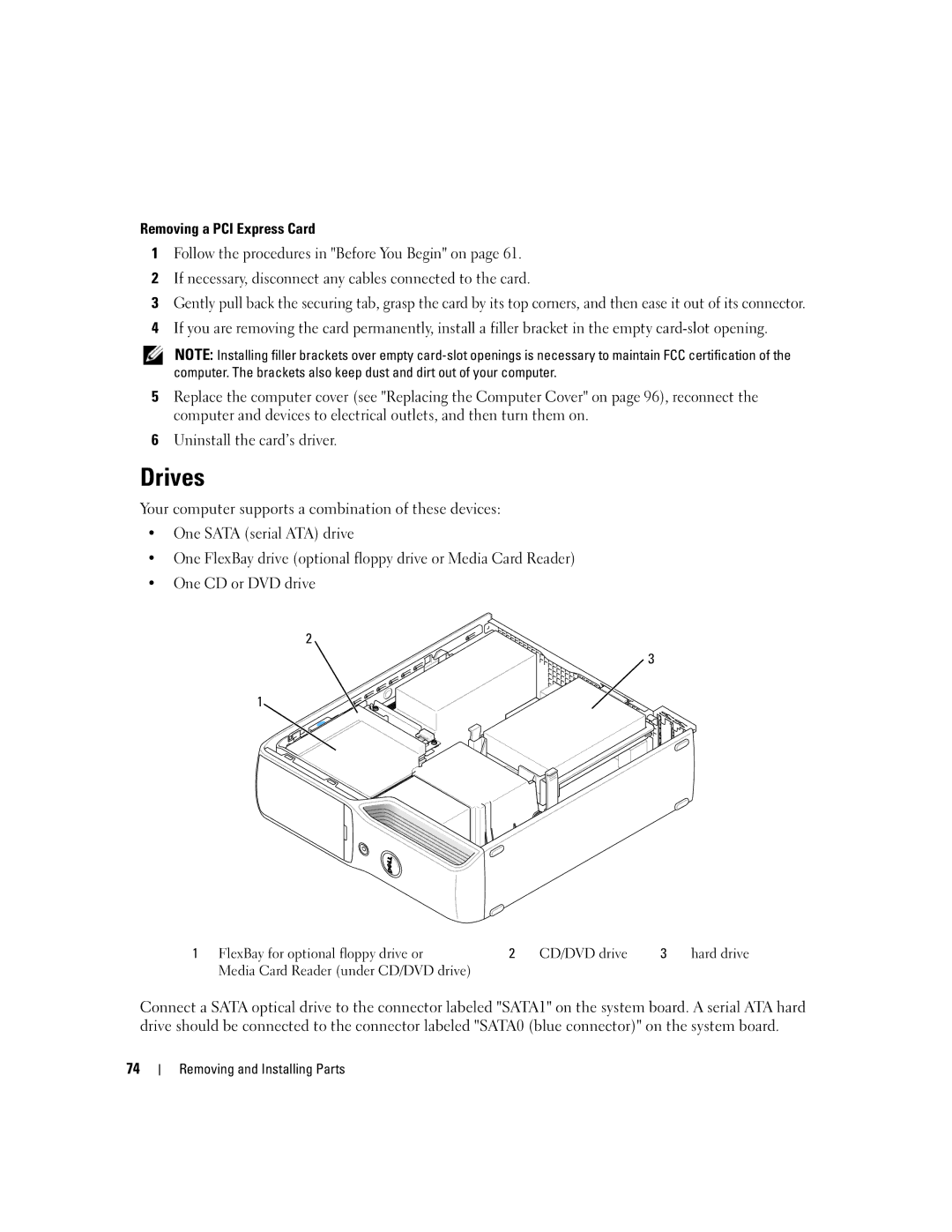 Dell 210 owner manual Drives 