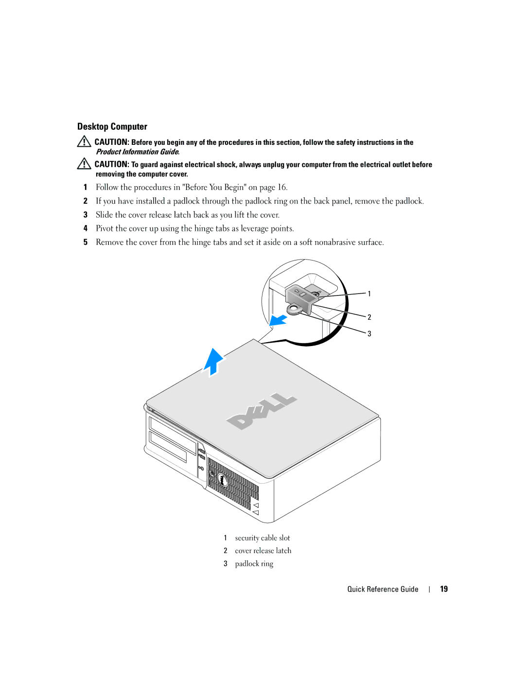 Dell 210L manual Desktop Computer 