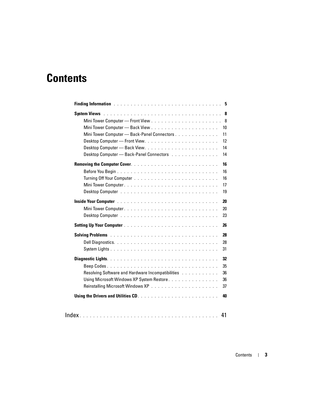 Dell 210L manual Contents 