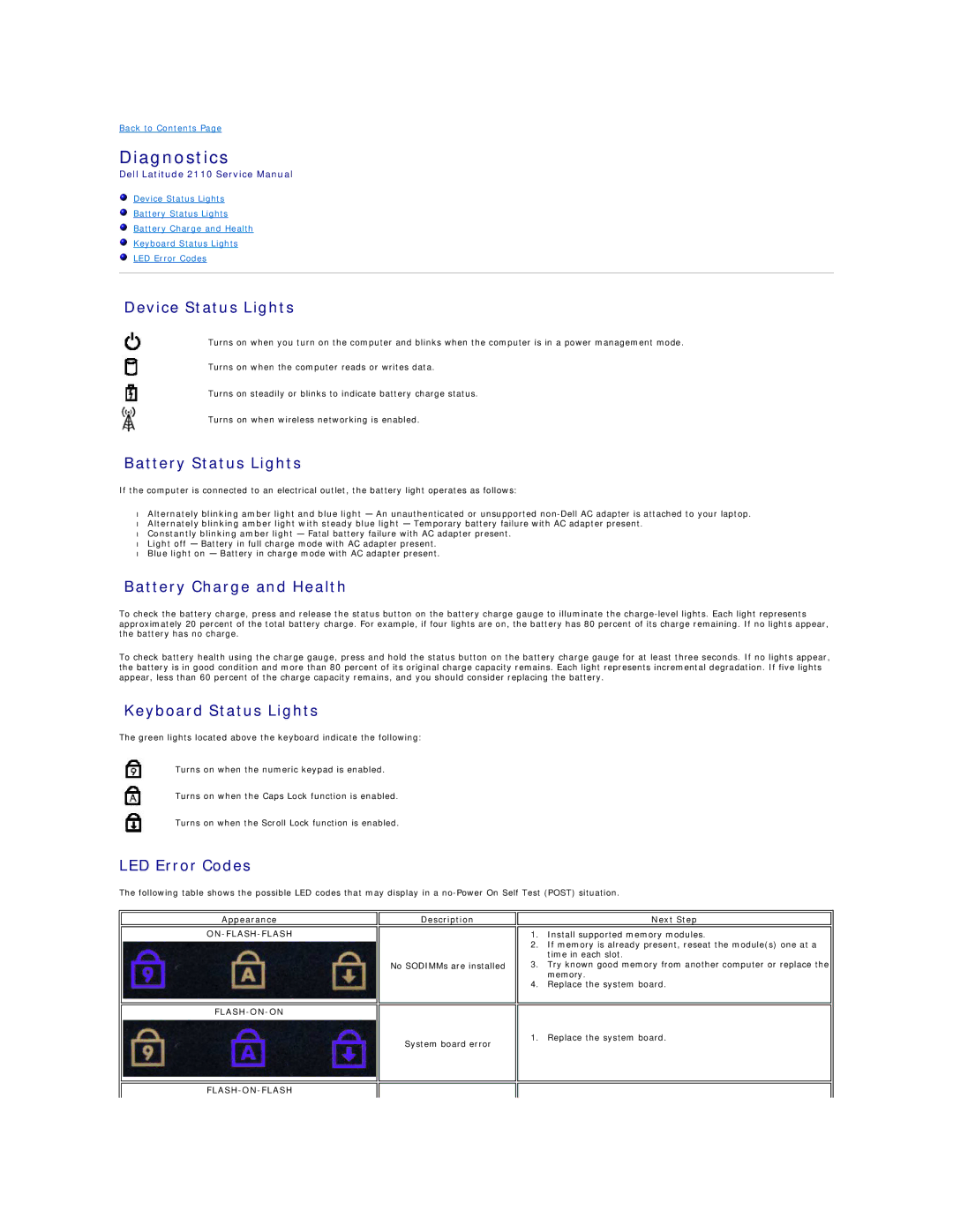 Dell 2110 service manual Diagnostics 