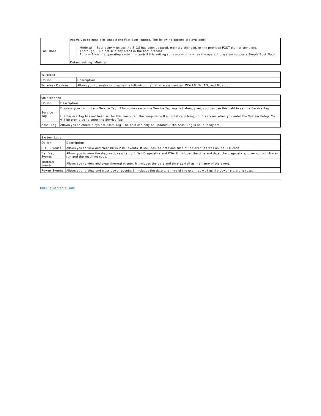 Dell 2120 service manual Fast Boot 