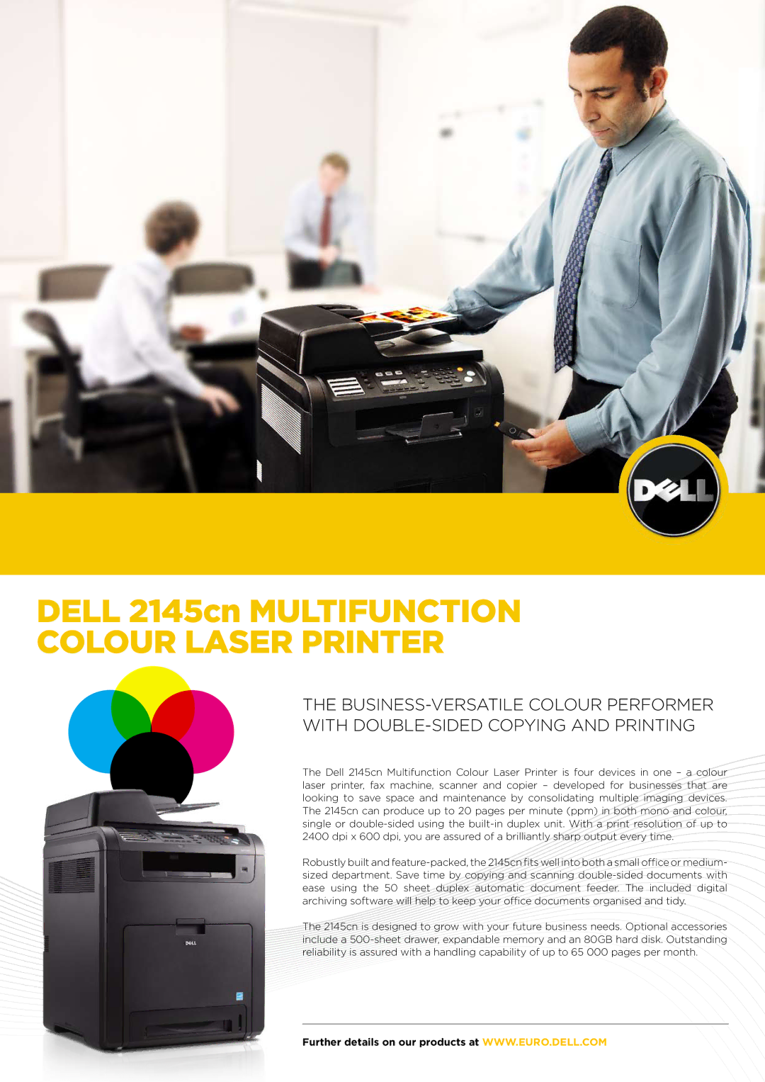 Dell 2145cn manual Colour Laser Printer 