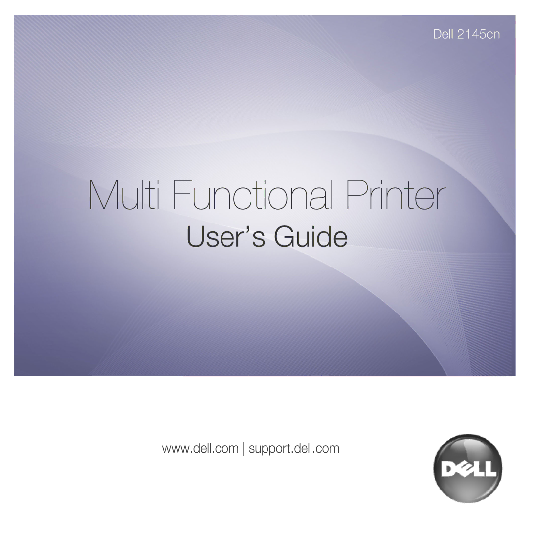 Dell 2145cn manual Multi Functional Printer 