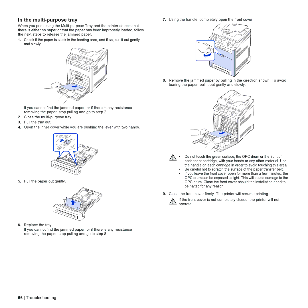 Dell 2145cn manual Multi-purpose tray 