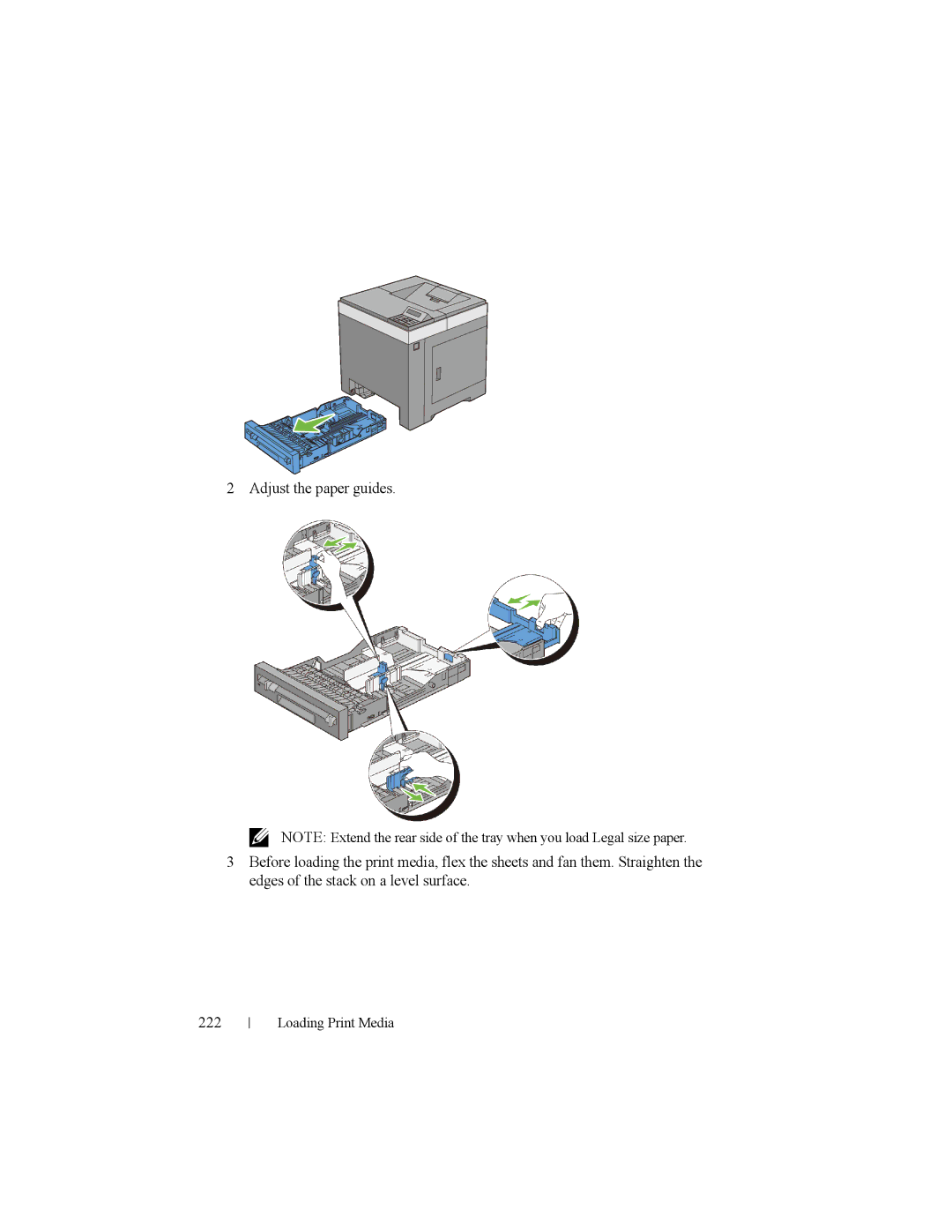 Dell 2150cn manual Loading Print Media 