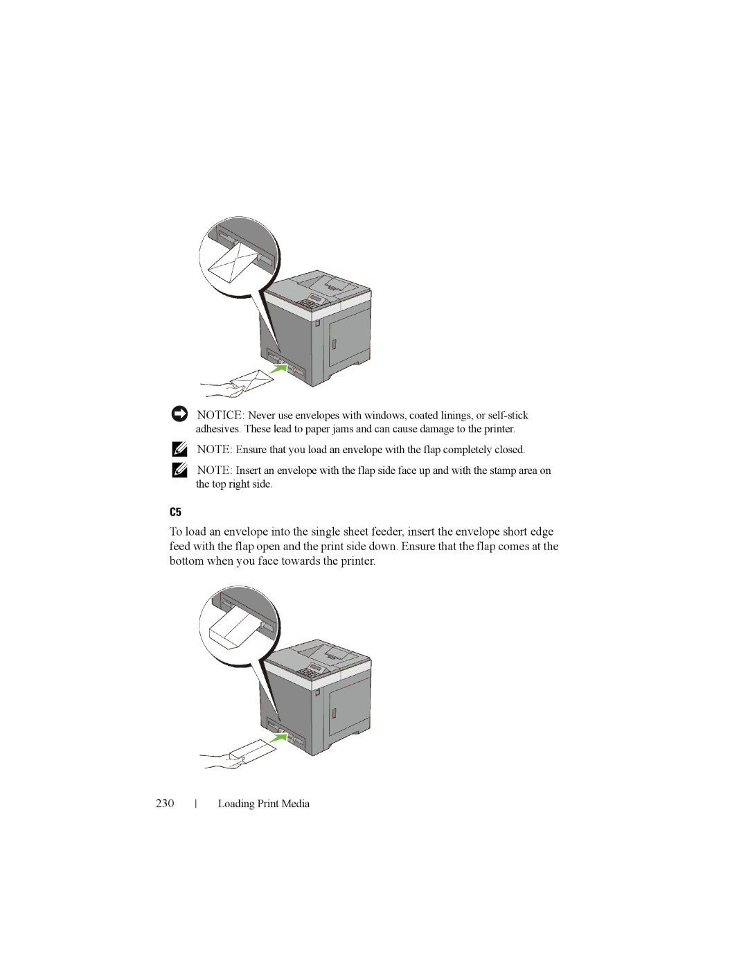 Dell 2150cn manual Loading Print Media 