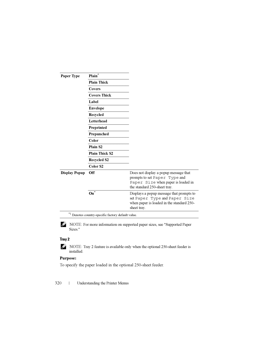 Dell 2150cn manual When paper is loaded in the standard, Sheet tray 