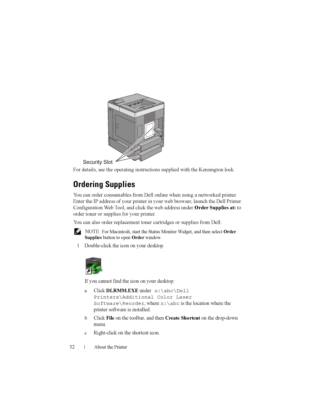 Dell 2150cn manual Ordering Supplies 