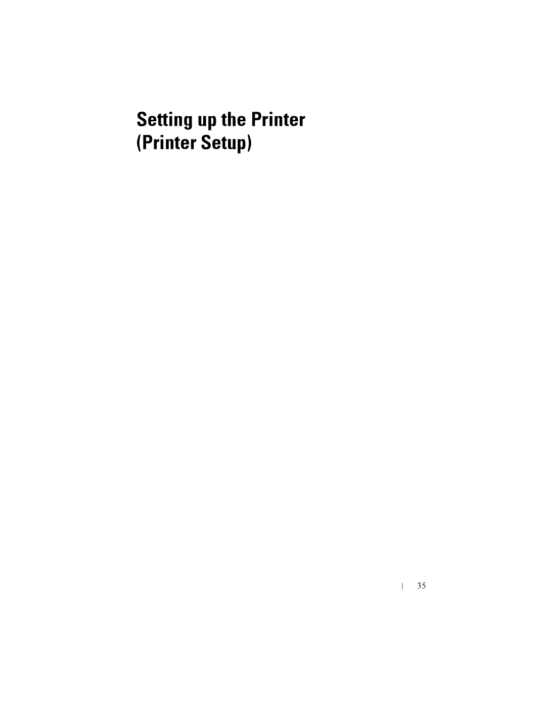 Dell 2150cn manual Setting up the Printer Printer Setup 