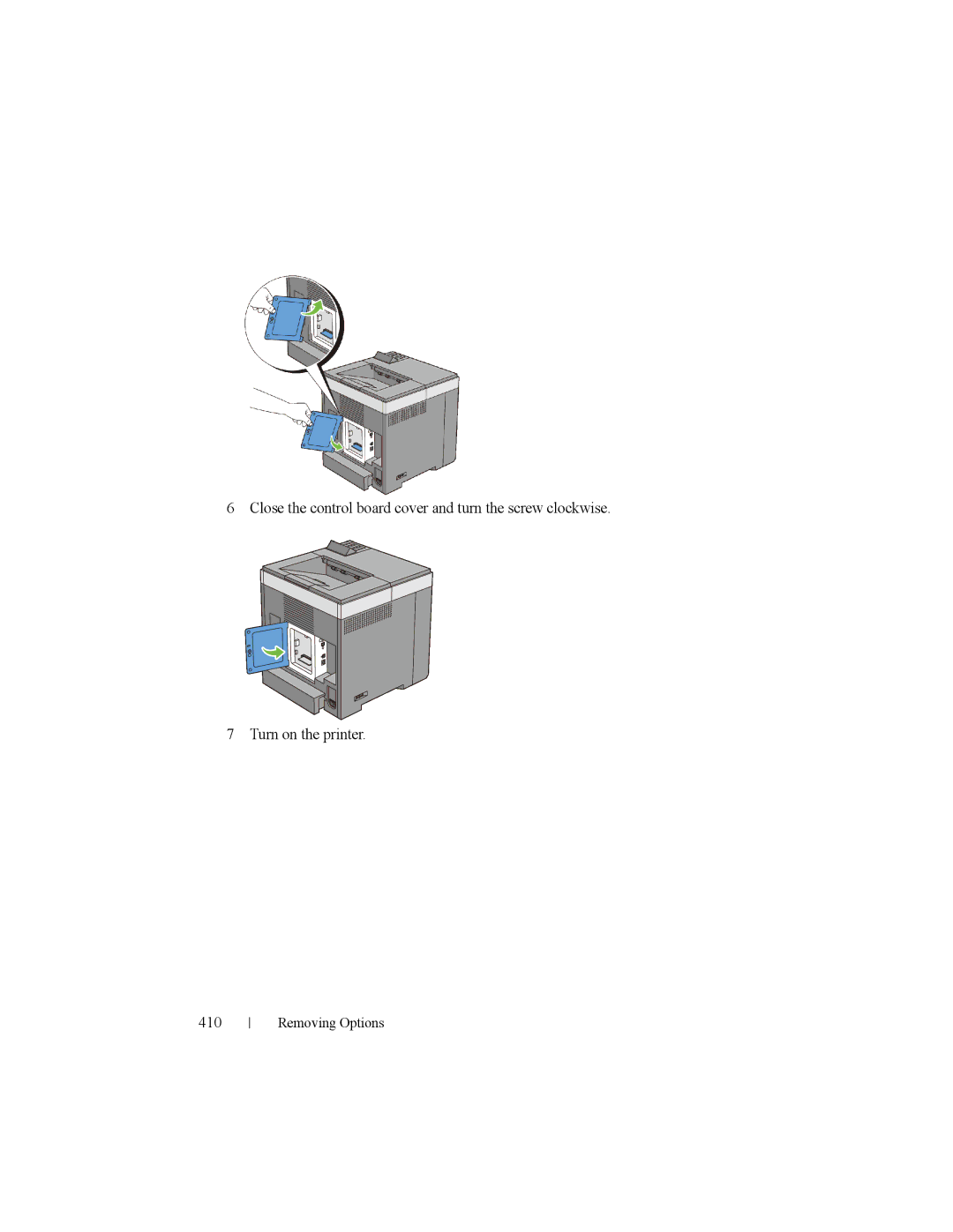 Dell 2150cn manual Removing Options 