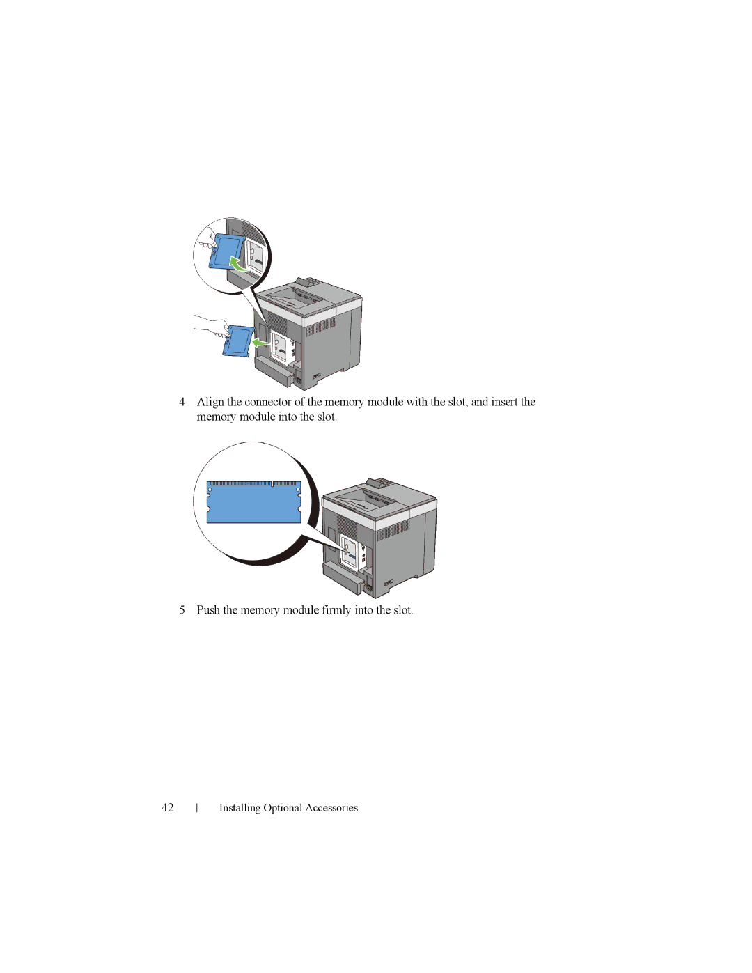 Dell 2150cn manual Installing Optional Accessories 