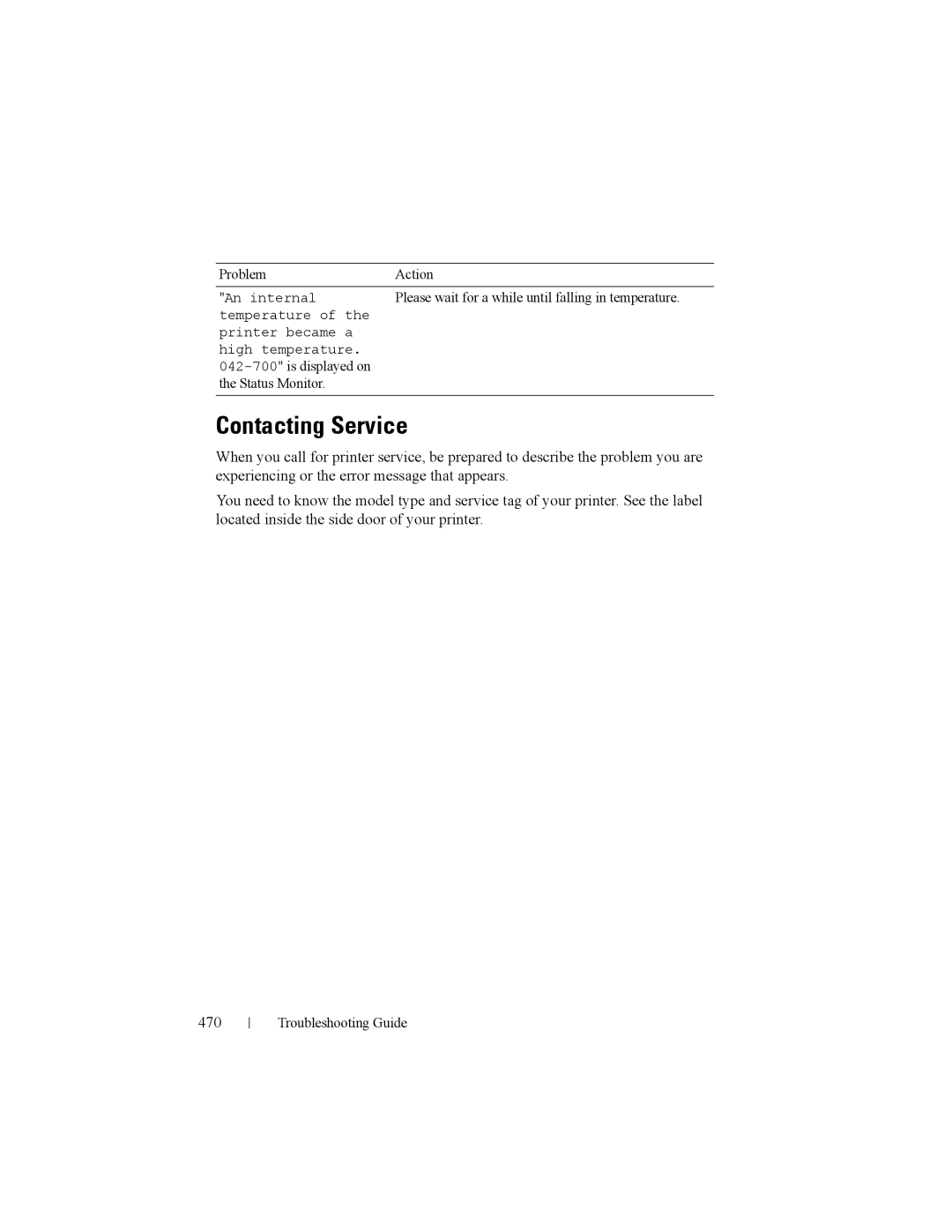 Dell 2150cn manual Contacting Service 