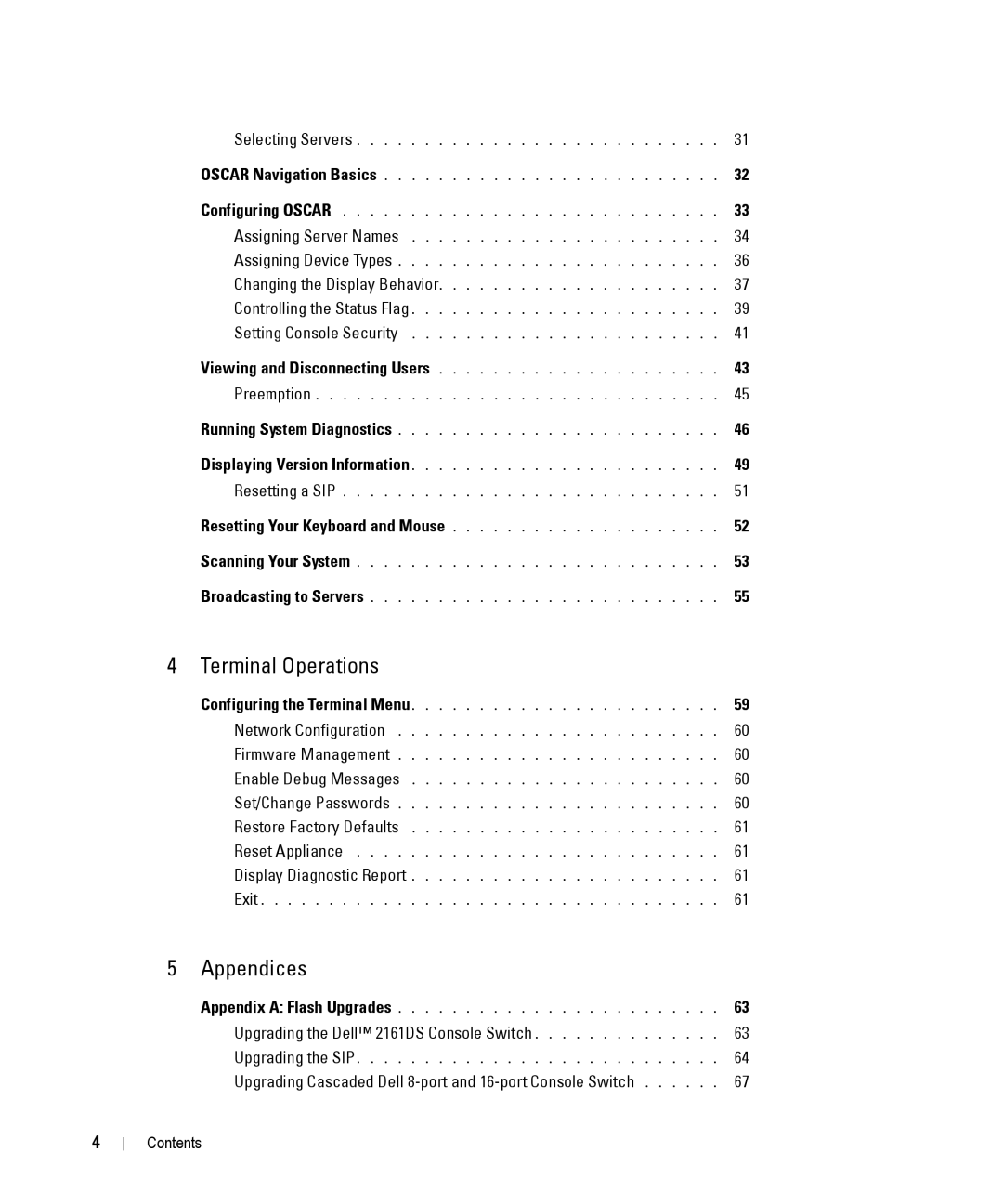 Dell 2161DS manual Terminal Operations 