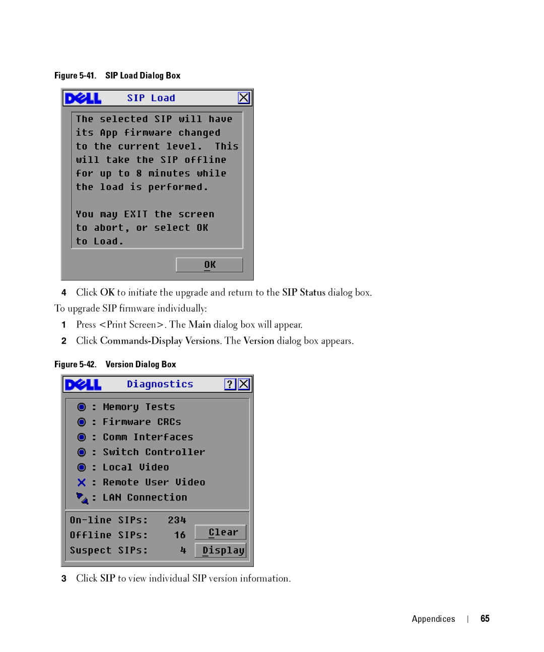 Dell 2161DS manual SIP Load Dialog Box 