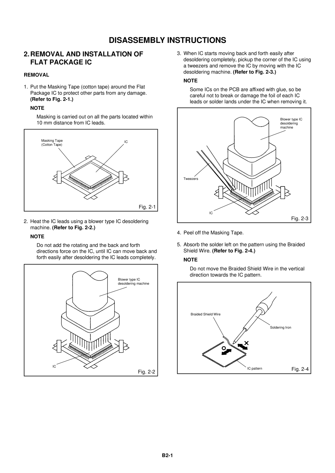 Dell 21N21E2 service manual Removal and Installation of Flat Package IC 