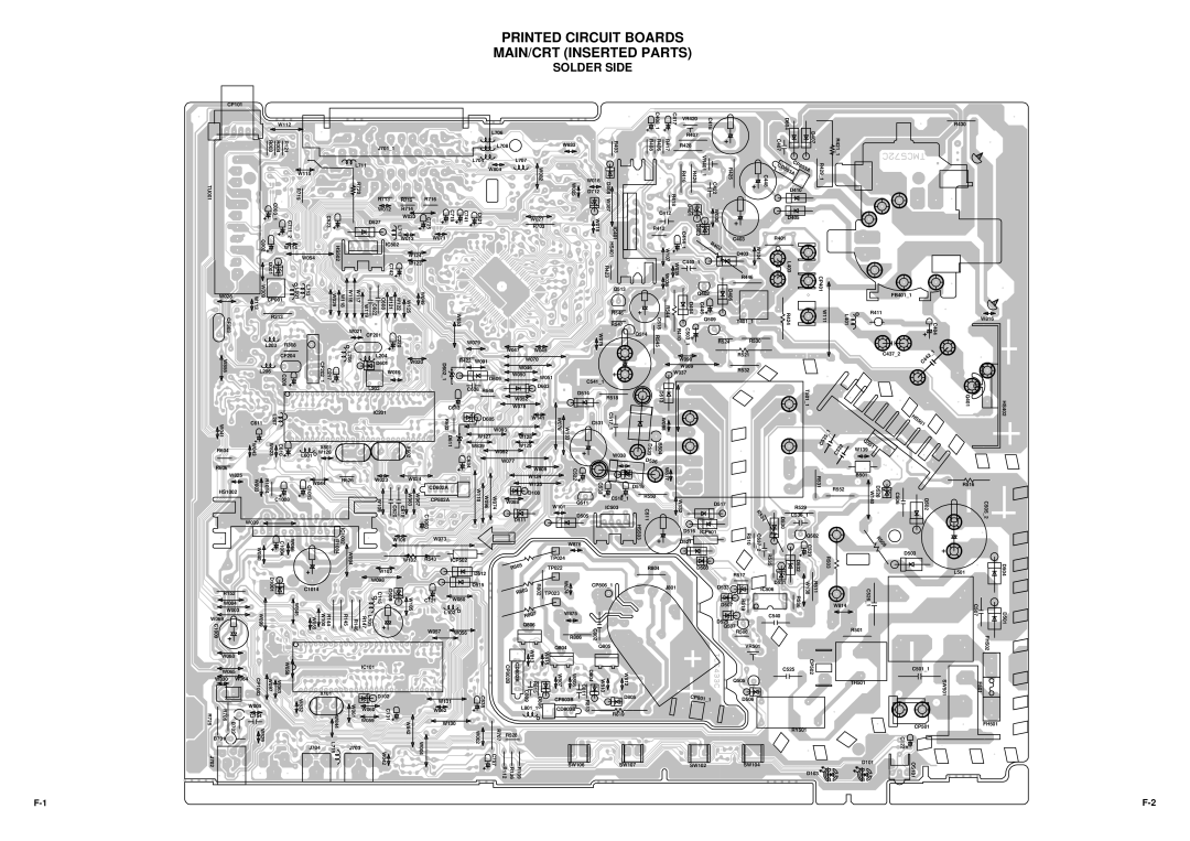 Dell 21N21E2 service manual Printed Circuit Boards MAIN/CRT Inserted Parts 