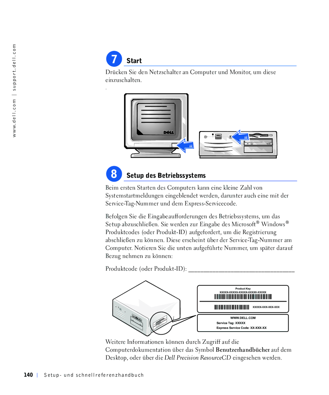 Dell 4390398, 220 Systems manual HLPHUVWHQ6WDUWHQGHV&RPSXWHUVNDQQHLQHNOHLQH=DKOYRQ 