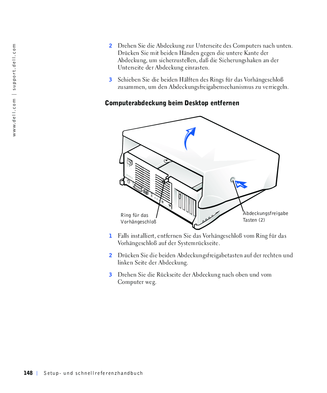 Dell 4390398, 220 Systems Rpsxwhudeghfnxqjehlphvnwrshqwihuqhq, 8QWHUVHLWHGHU$EGHFNXQJHLQUDVWHQ, 7DVWHQ, 9RUKlQJHVFKOR‰ 