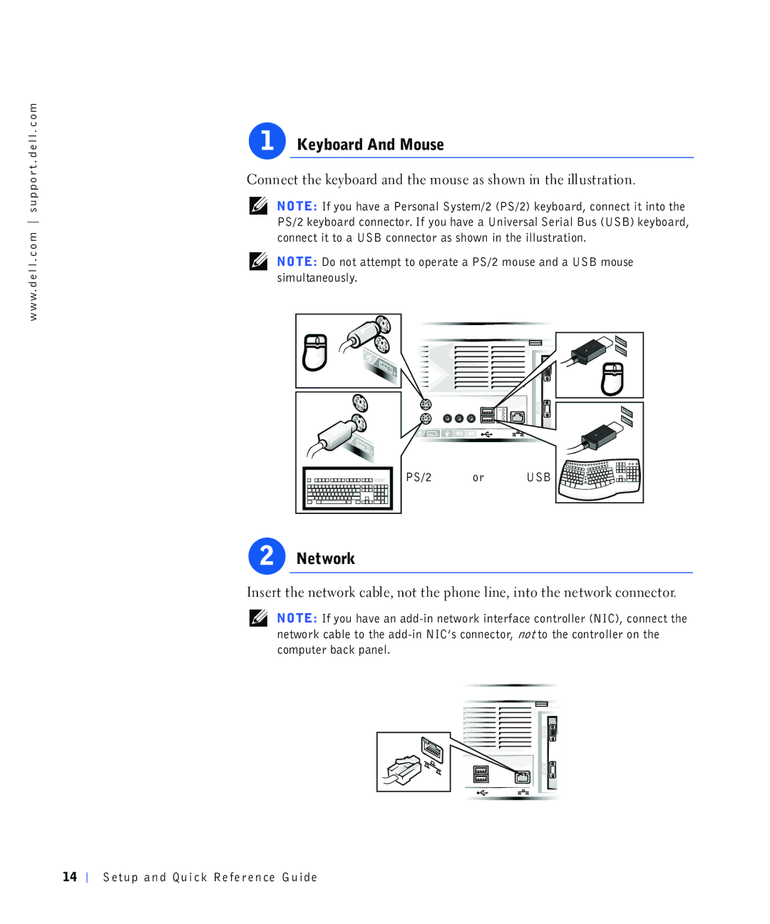 Dell 4390398, 220 Systems manual ERDUG$QG0RXVH, 36 RU 86%, Rqqhfwwkhnh\Erdugdqgwkhprxvhdvvkrzqlqwkhlooxvwudwlrq 