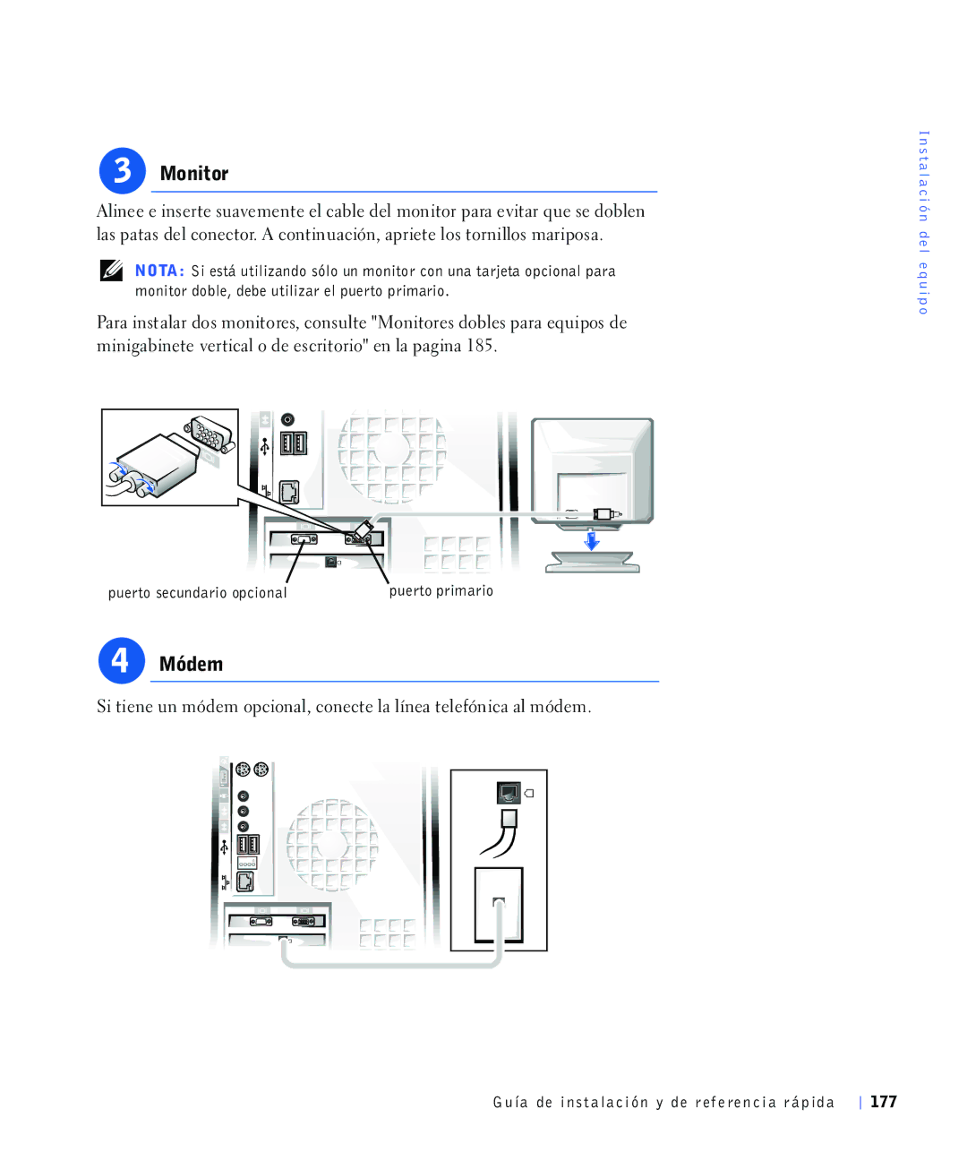 Dell 220 Systems, 4390398 manual 0yGHP, Prqlwrugreohghehxwlolduhosxhuwrsulpdulr, Sxhuwrvhfxqgdulrrsflrqdosxhuwrsulpdulr 