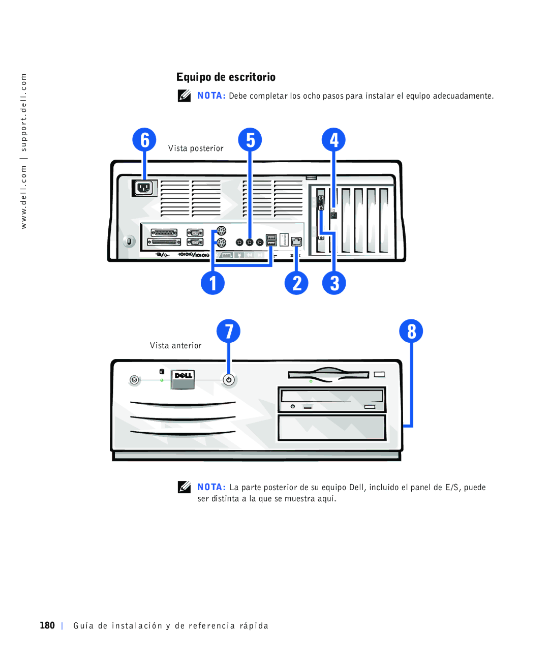 Dell 4390398, 220 Systems manual Txlsrghhvfulwrulr, 9LVWDDQWHULRU 