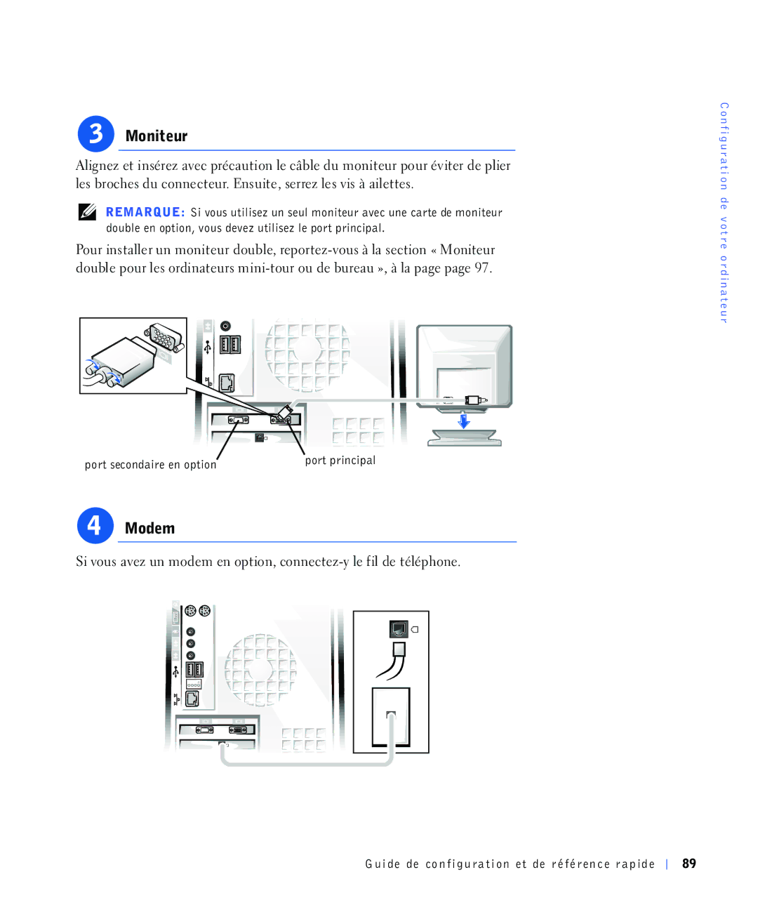 Dell 220 Systems, 4390398 manual 0RQLWHXU, Sruwvhfrqgdluhhqrswlrqsruwsulqflsdo 