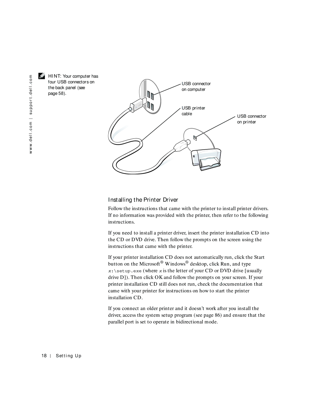 Dell 2200 owner manual Installing the Printer Driver 