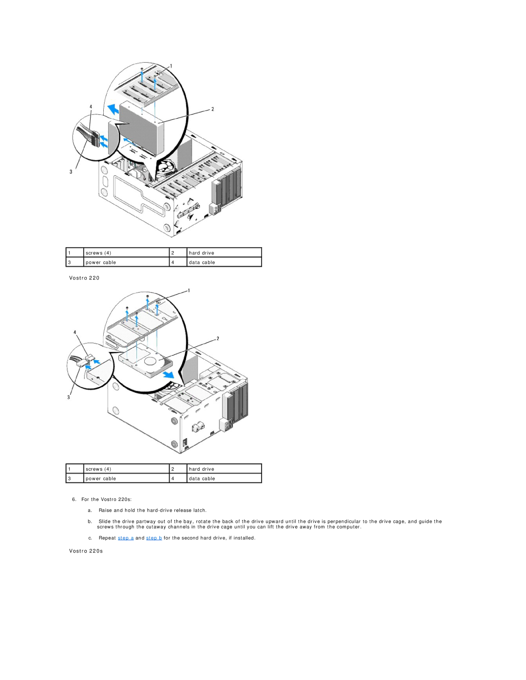 Dell 220S, 420 manual Vostro 