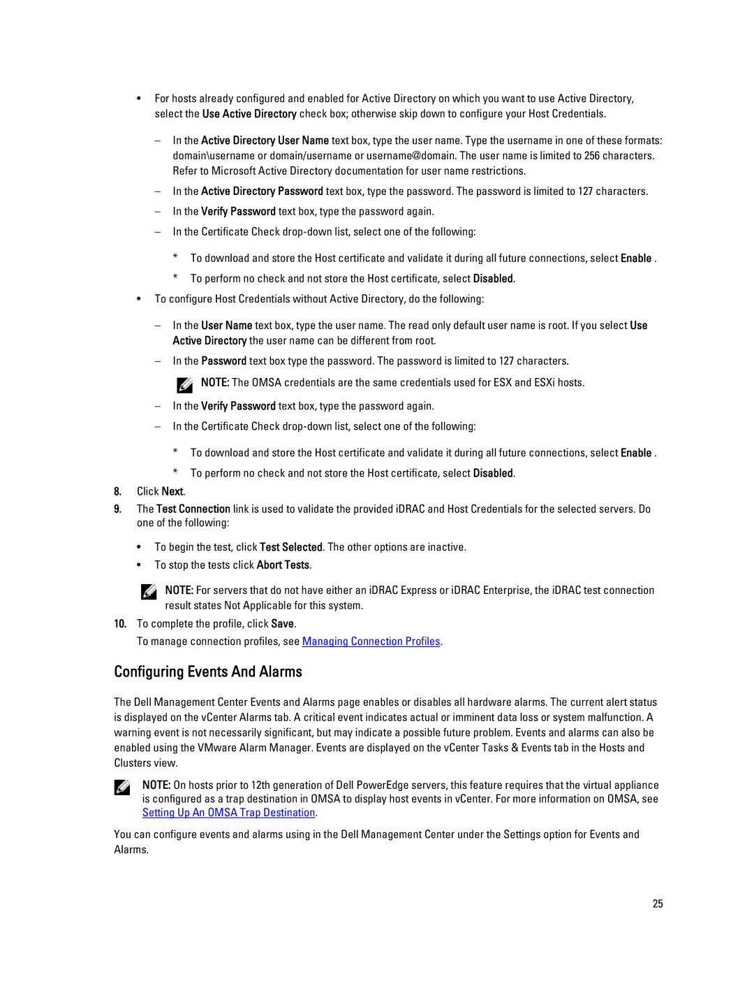 Dell 2.3 manual Configuring Events And Alarms 