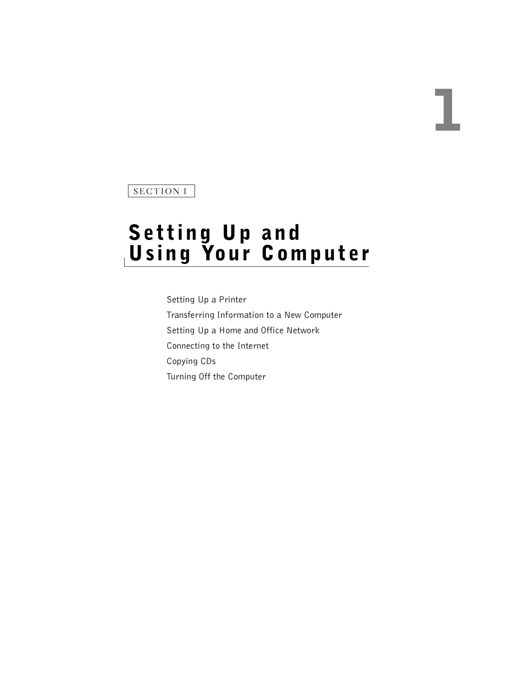 Dell 2300 manual Setting Up Using Your Computer 