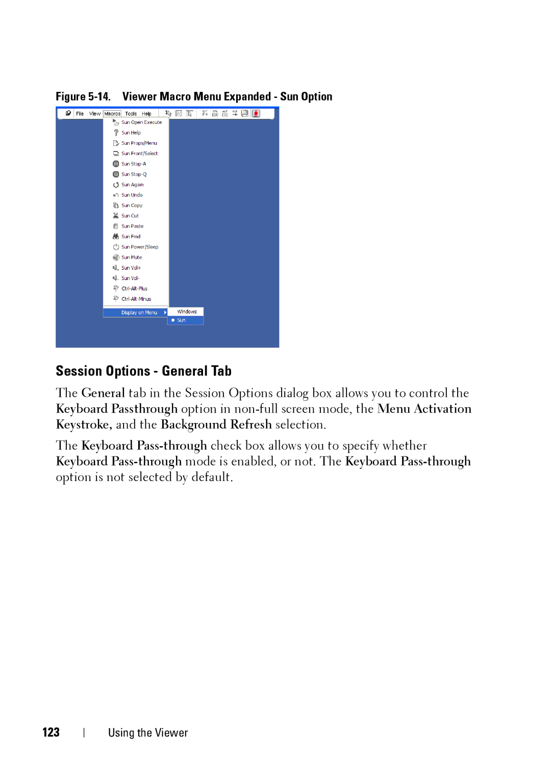 Dell 2321DS manual Session Options General Tab, 123 