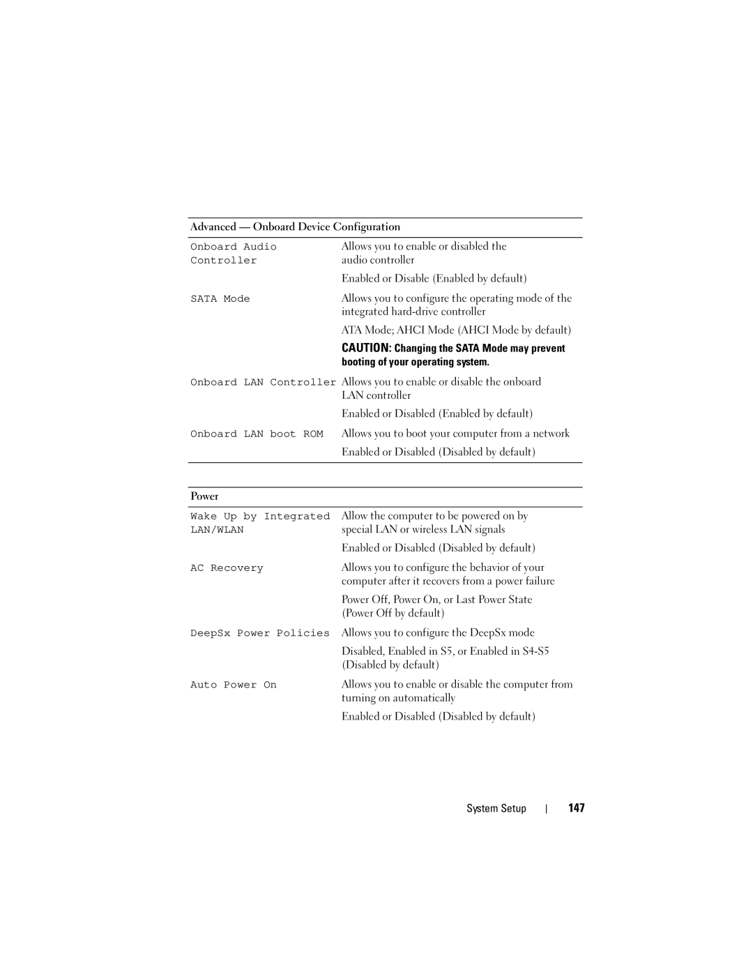 Dell 2330 owner manual 147, Booting of your operating system 