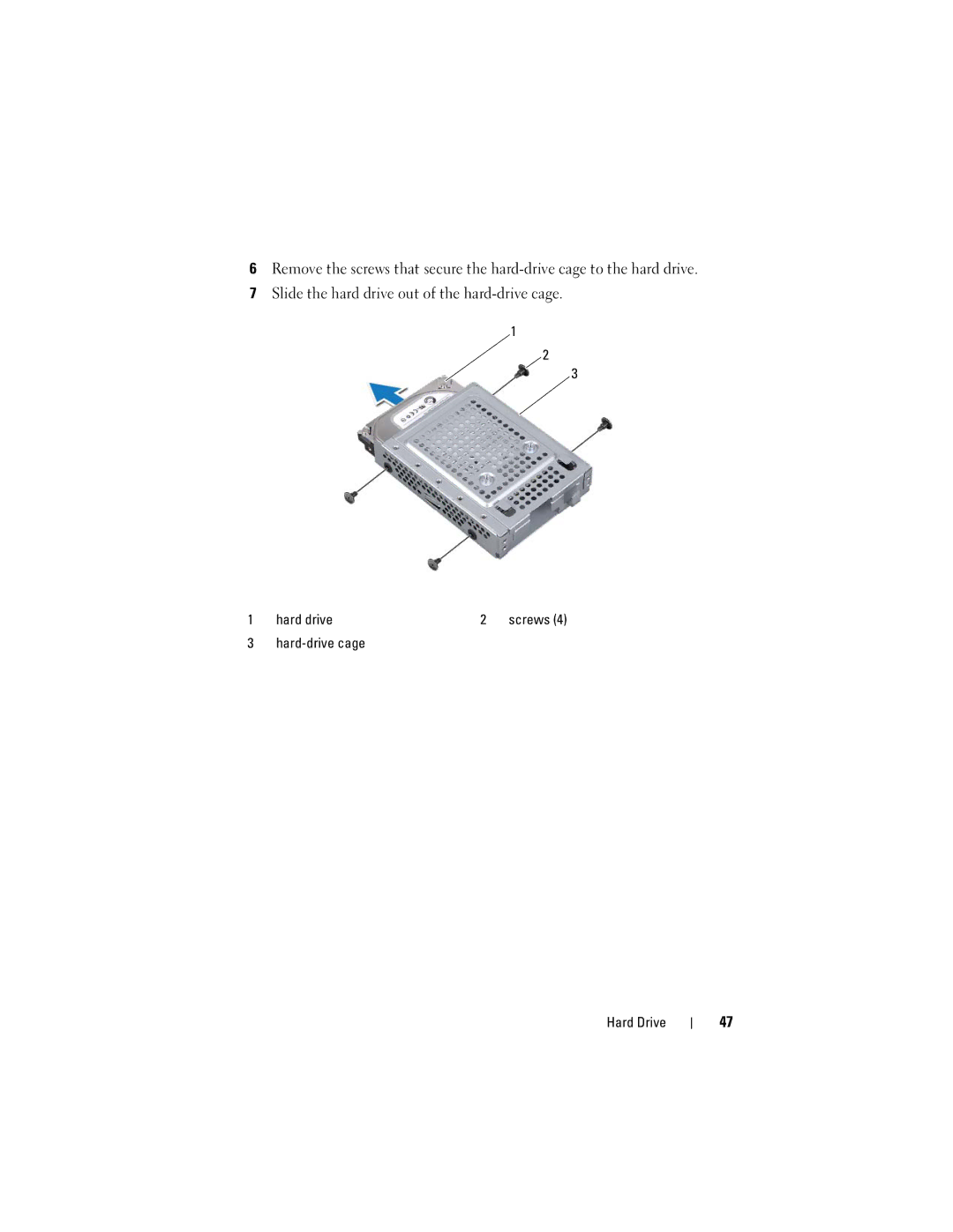 Dell 2330 owner manual Hard-drive cage Hard Drive 