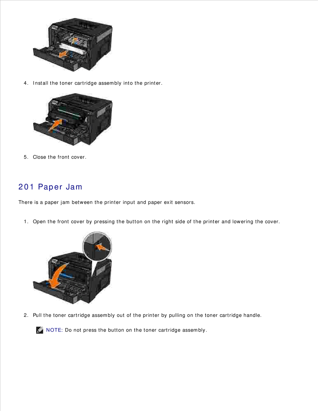 Dell 2350D/DN, 2330D/DN manual Paper Jam 