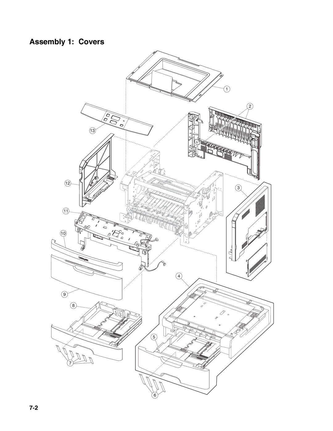 Dell 2330dn service manual Assembly 1 Covers 