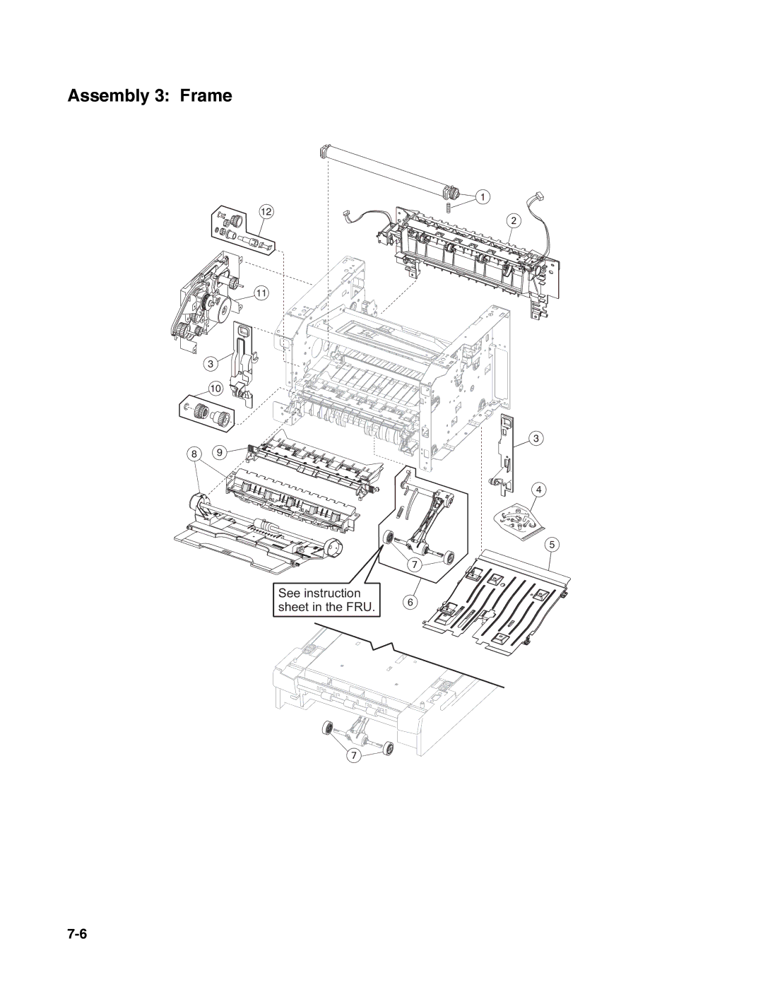 Dell 2330dn service manual Assembly 3 Frame 