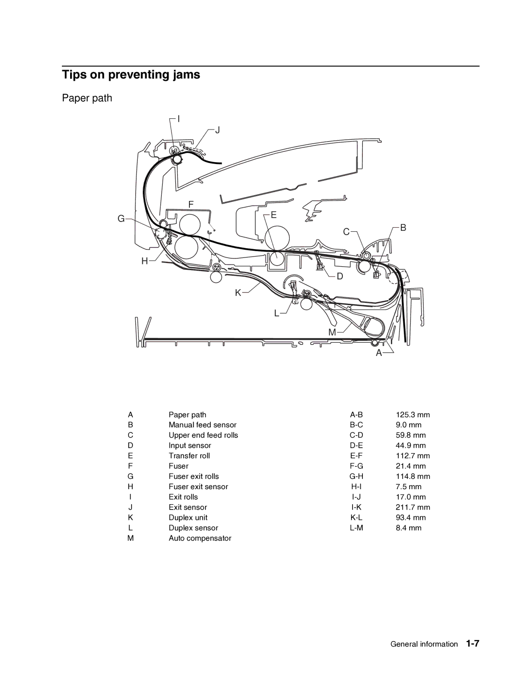 Dell 2330dn service manual Tips on preventing jams, Paper path 