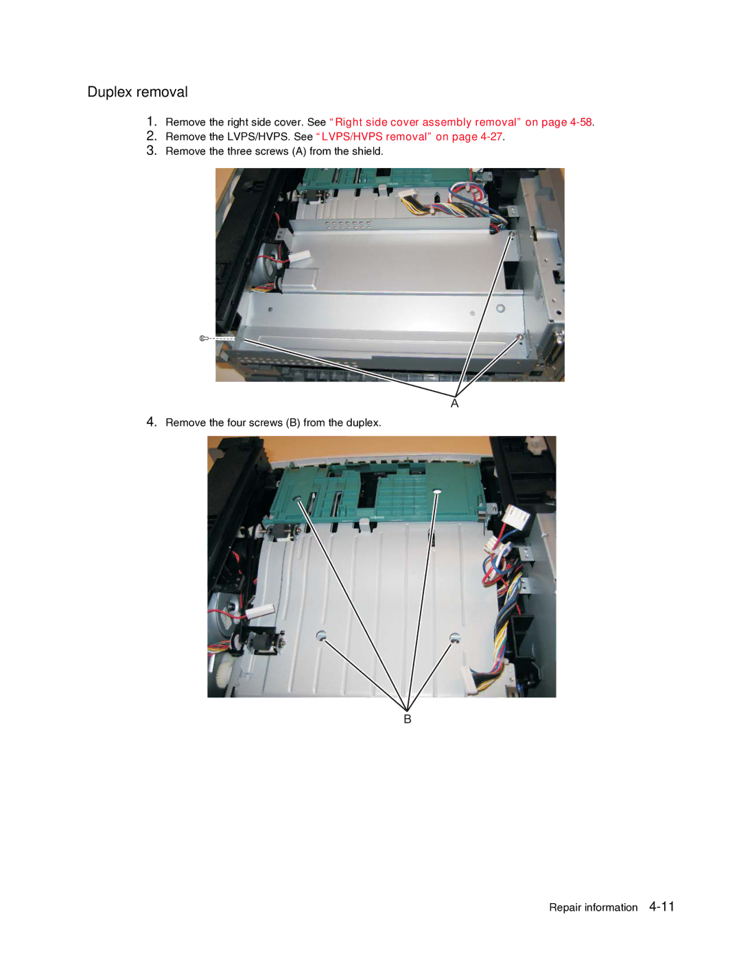 Dell 2330dn service manual Duplex removal 