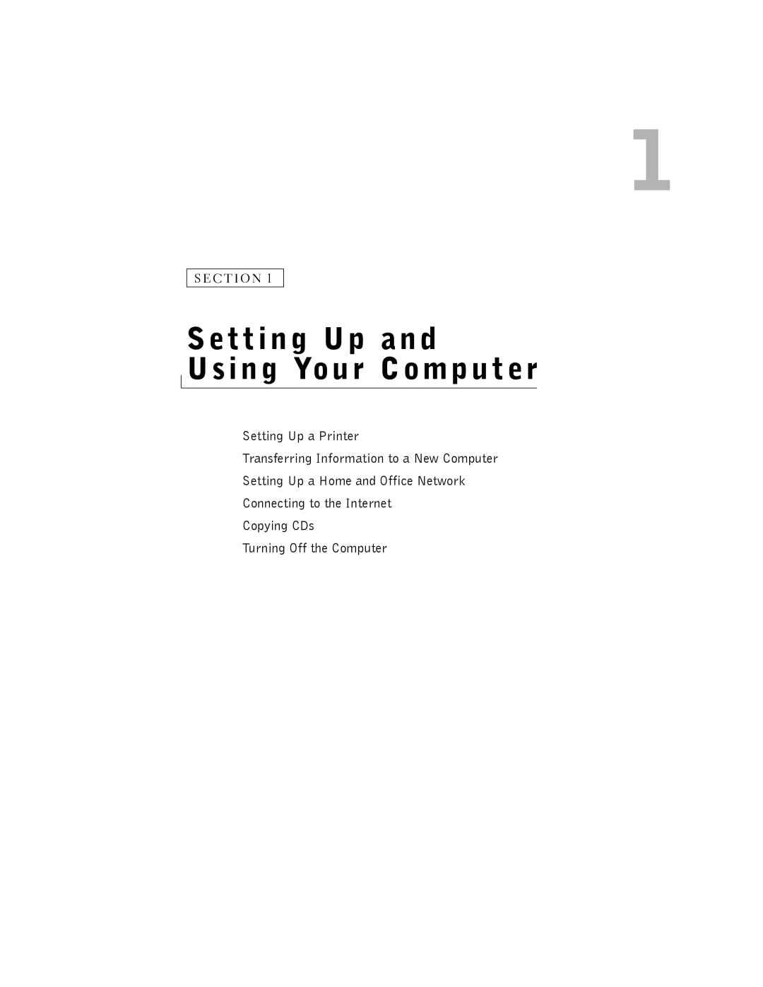 Dell 2350 manual Setting Up Using Your Computer 