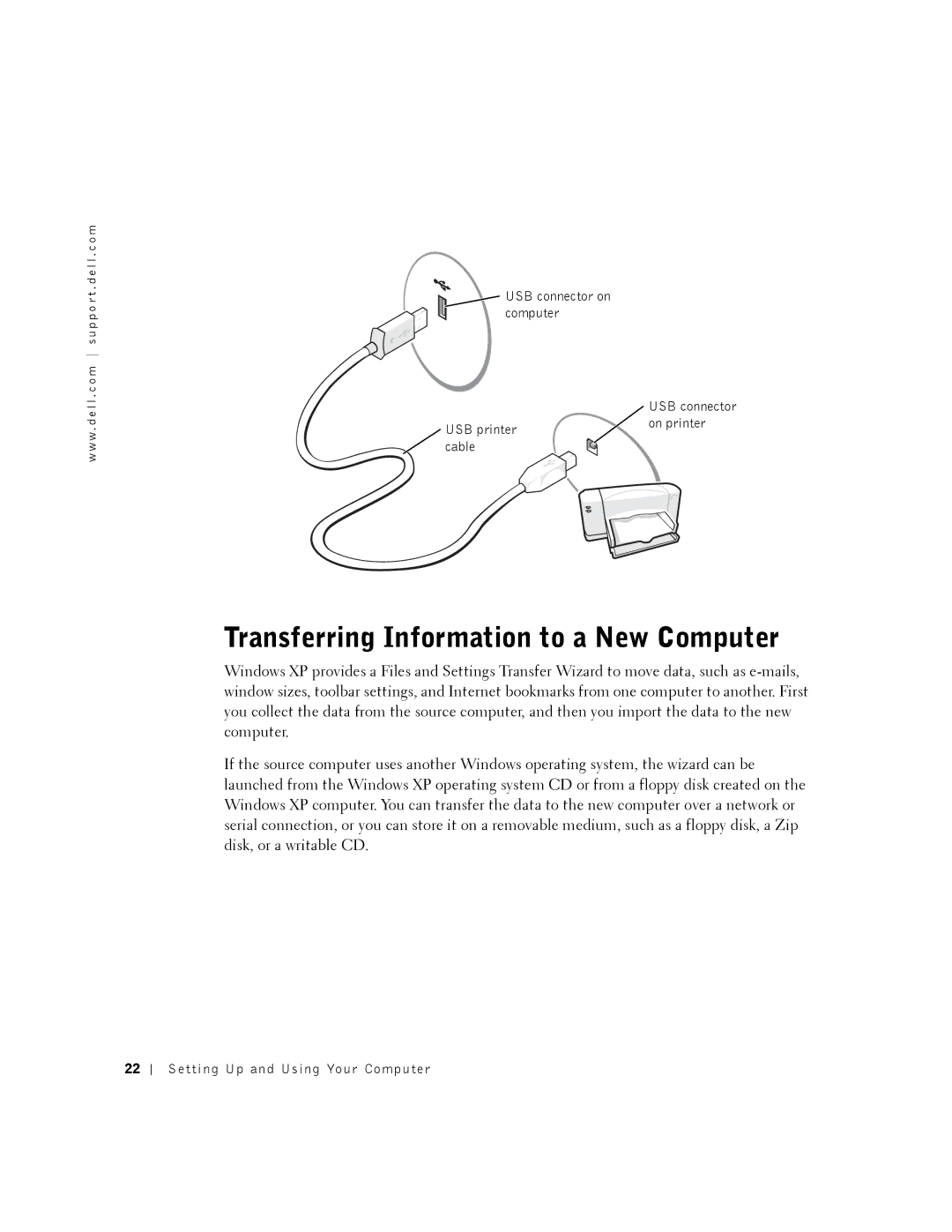 Dell 2350 manual Transferring Information to a New Computer 