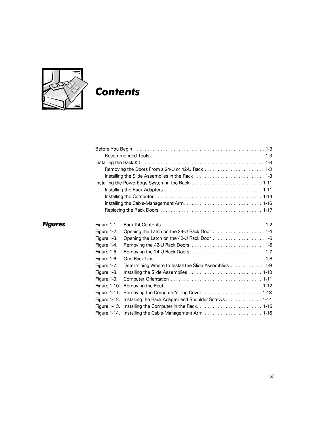 Dell 2400 manual Contents, Figures 
