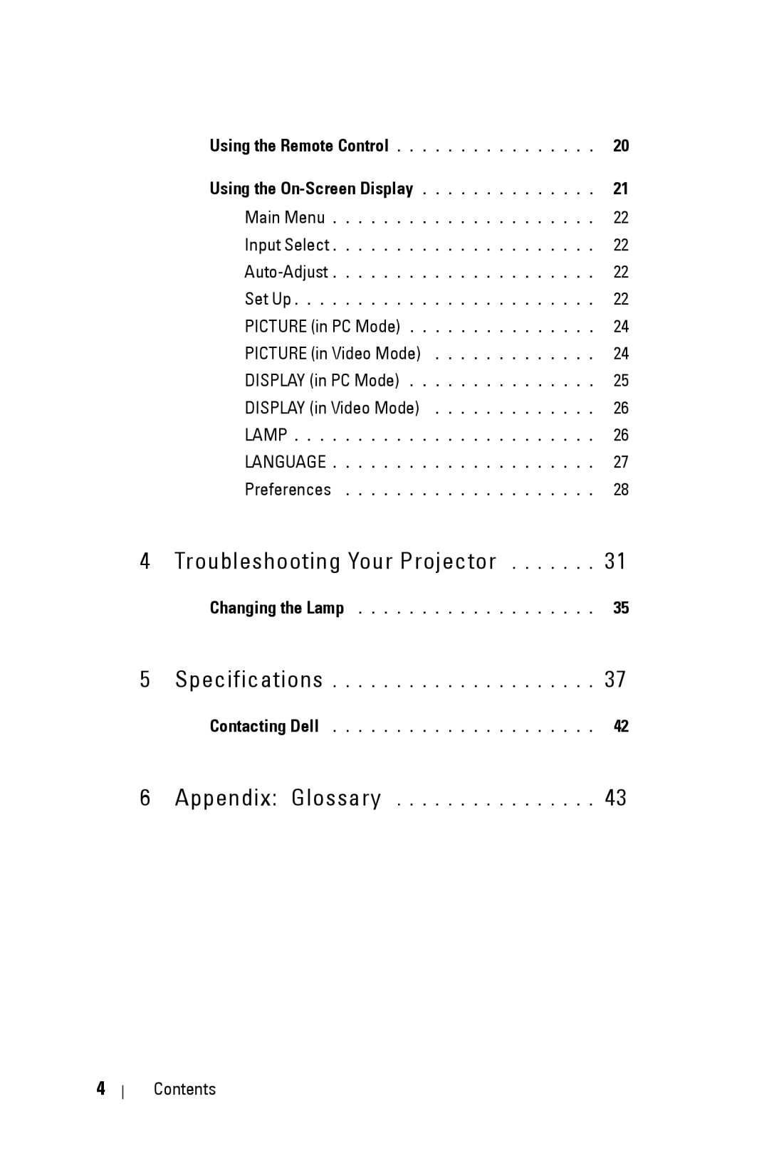 Dell 2400MP manual Troubleshooting Your Projector 